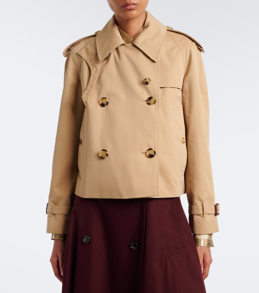 Double-Breasted Cotton Gabardine Jacket