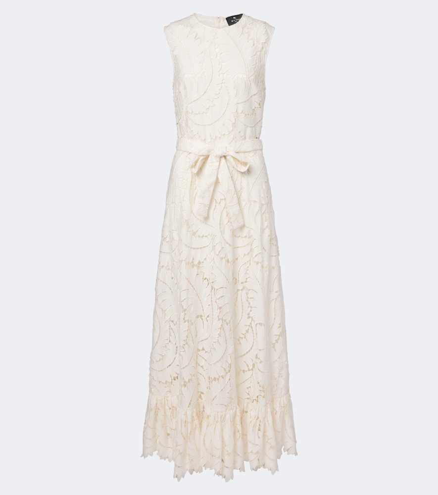 Maxikleid aus Guipure-Spitze