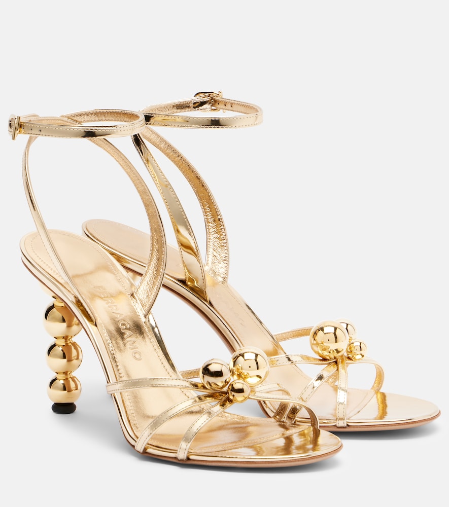 Sandalen Karina aus Metallic-Leder