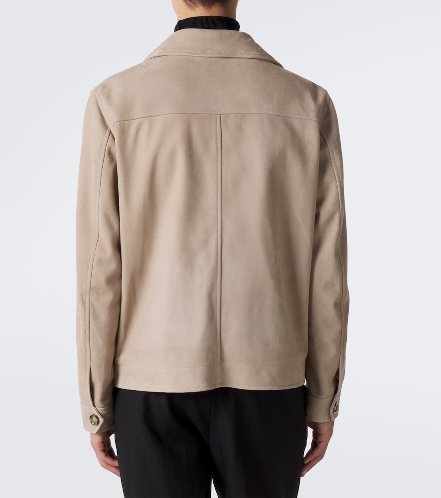Suede Blouson Jacket