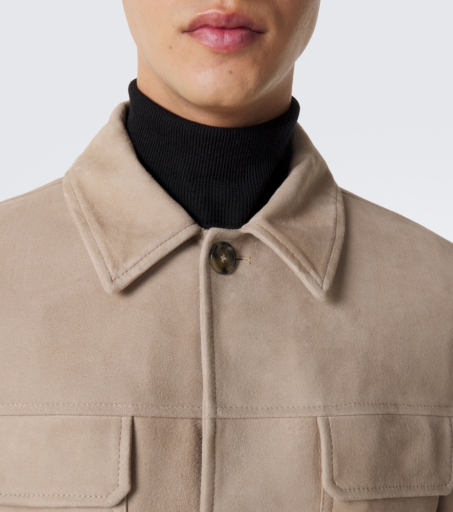 Suede Blouson Jacket
