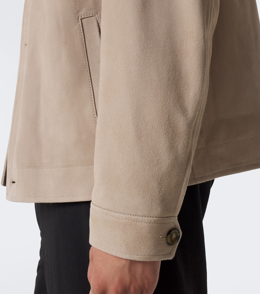 Suede Blouson Jacket