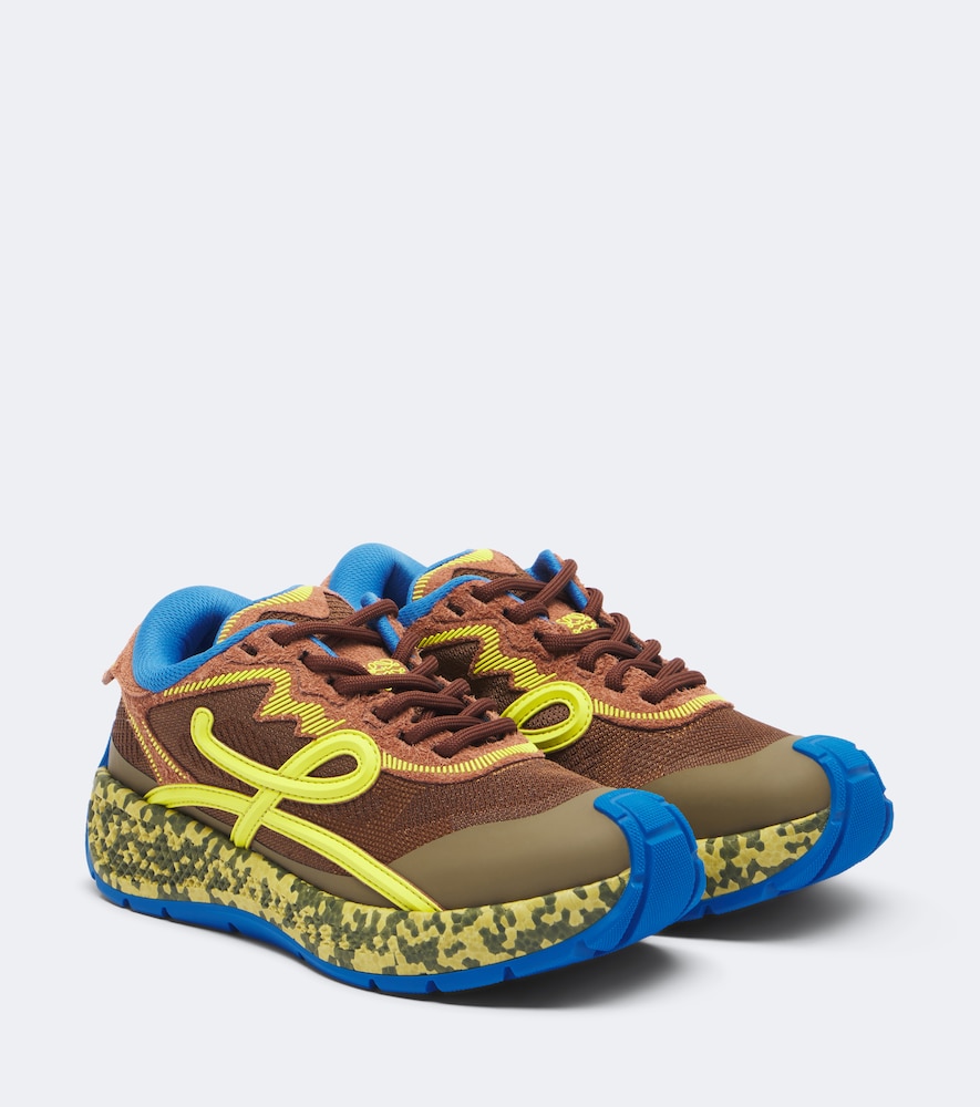 Sneakers Pogo colorblock con rete