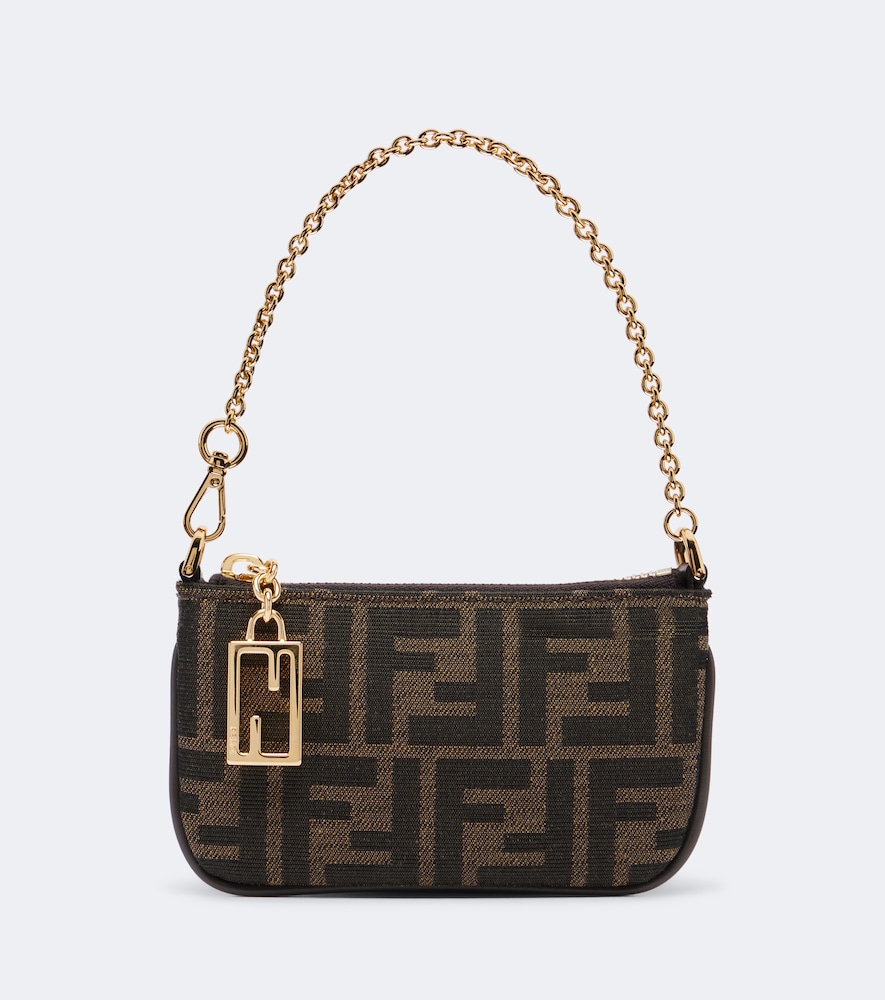 FENDI Fendi Tube Mini FF Zucca pouch