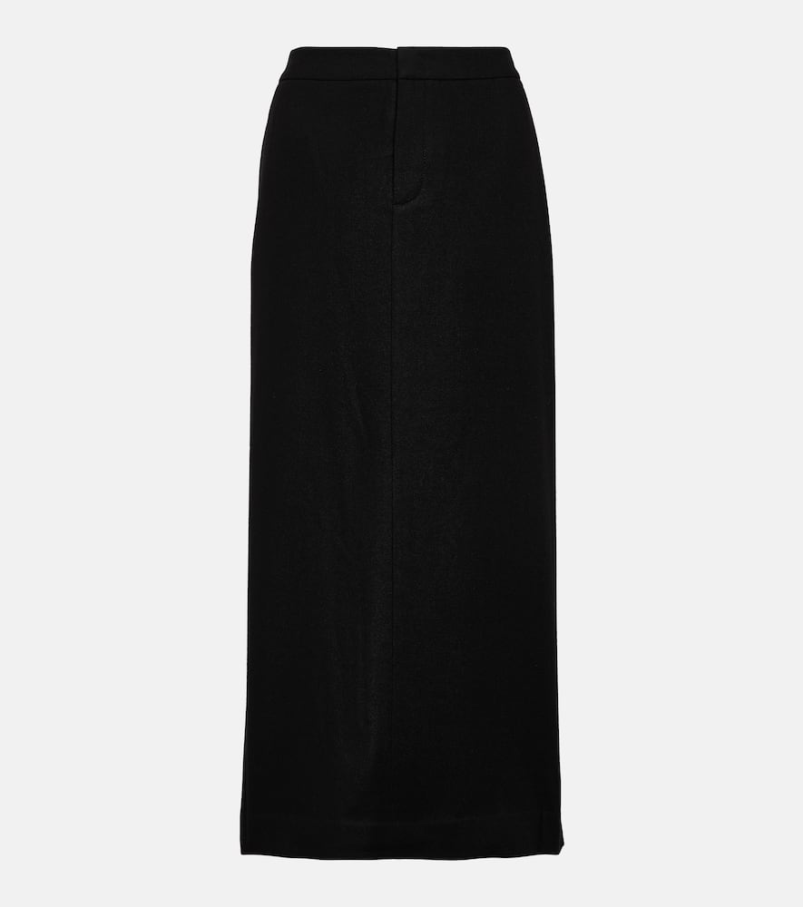 Flannel maxi skirt
