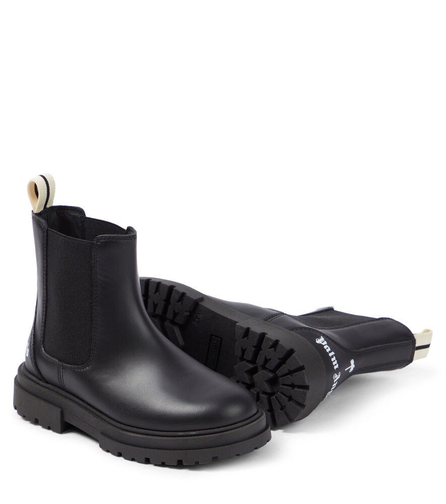  Palm Angels Kids Palm Angels Kids Leather Chelsea Boots 