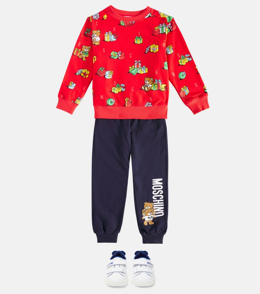 Moschino Teddy Bear-motif Sweatshirt In Red