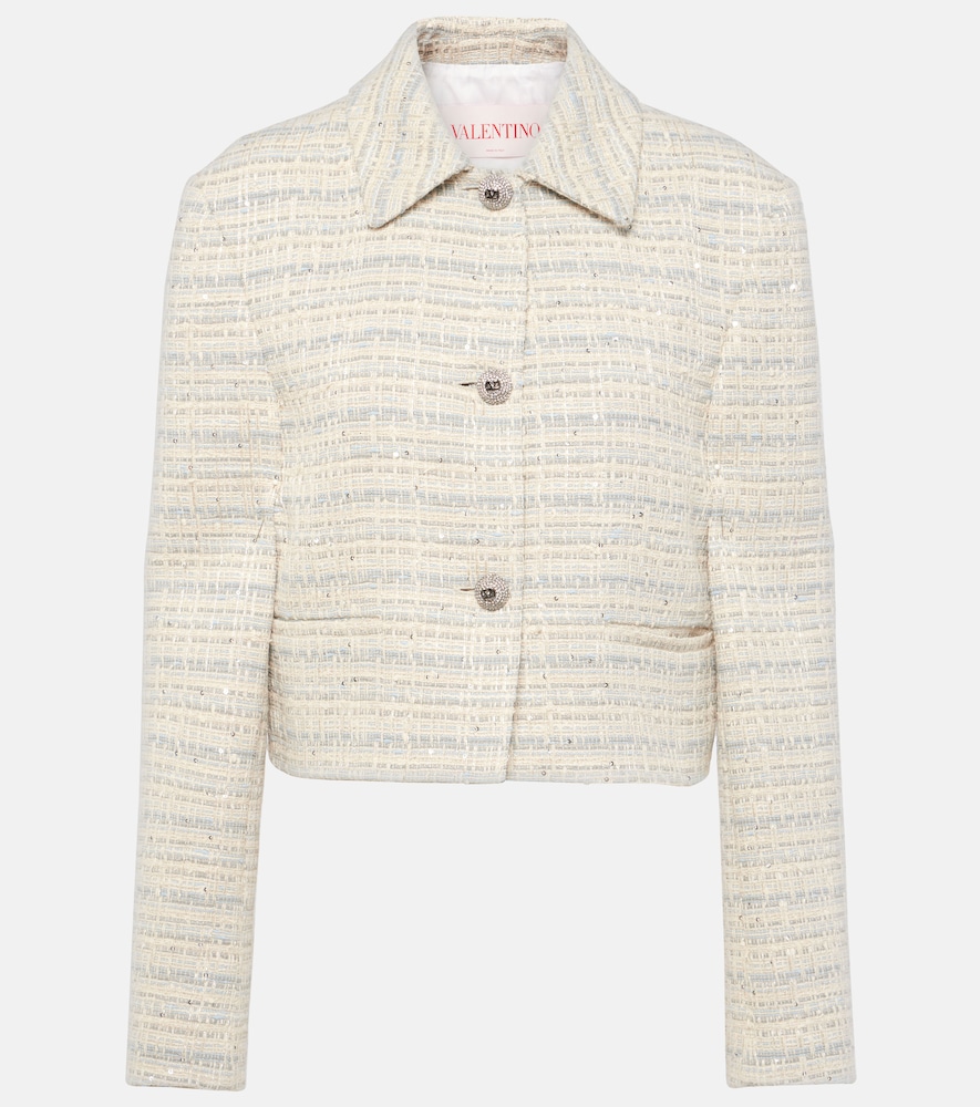 Valentino Mossi cotton-blend jacket