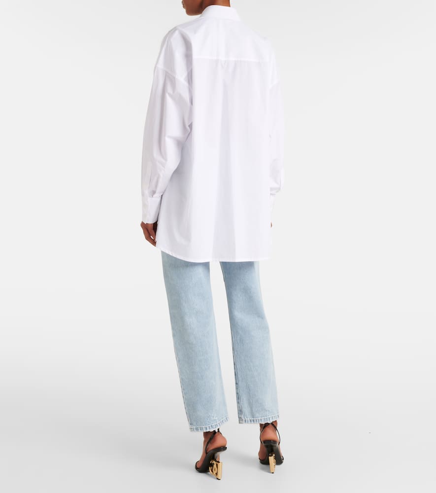 Dolce & Gabbana Cotton Poplin Shirt In White