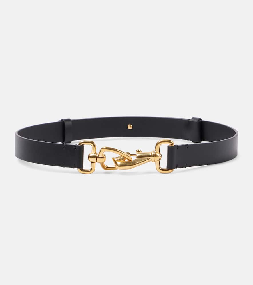 Equestrian leather belt