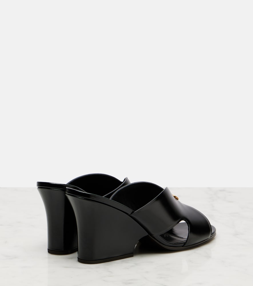  Loro Piana Loro Piana Wedge-pantoletten Vera 80 Aus Leder 
