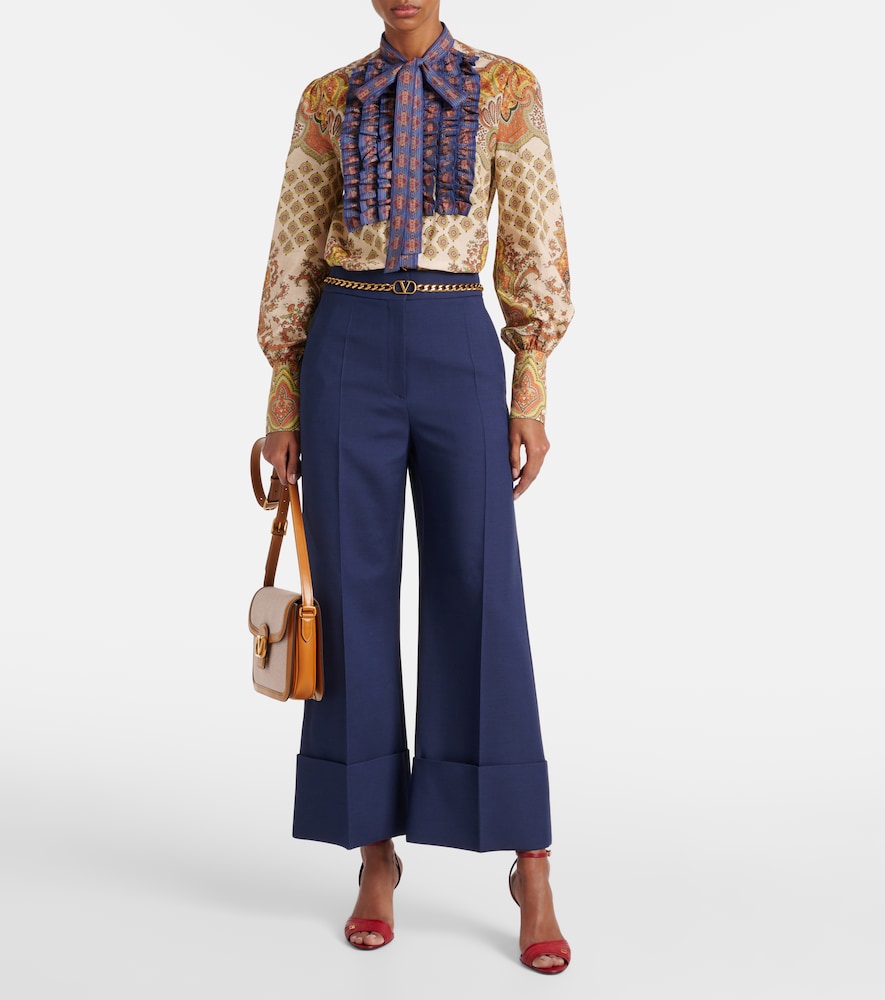 Valentino Voyage Imaginaire ruffled cotton shirt