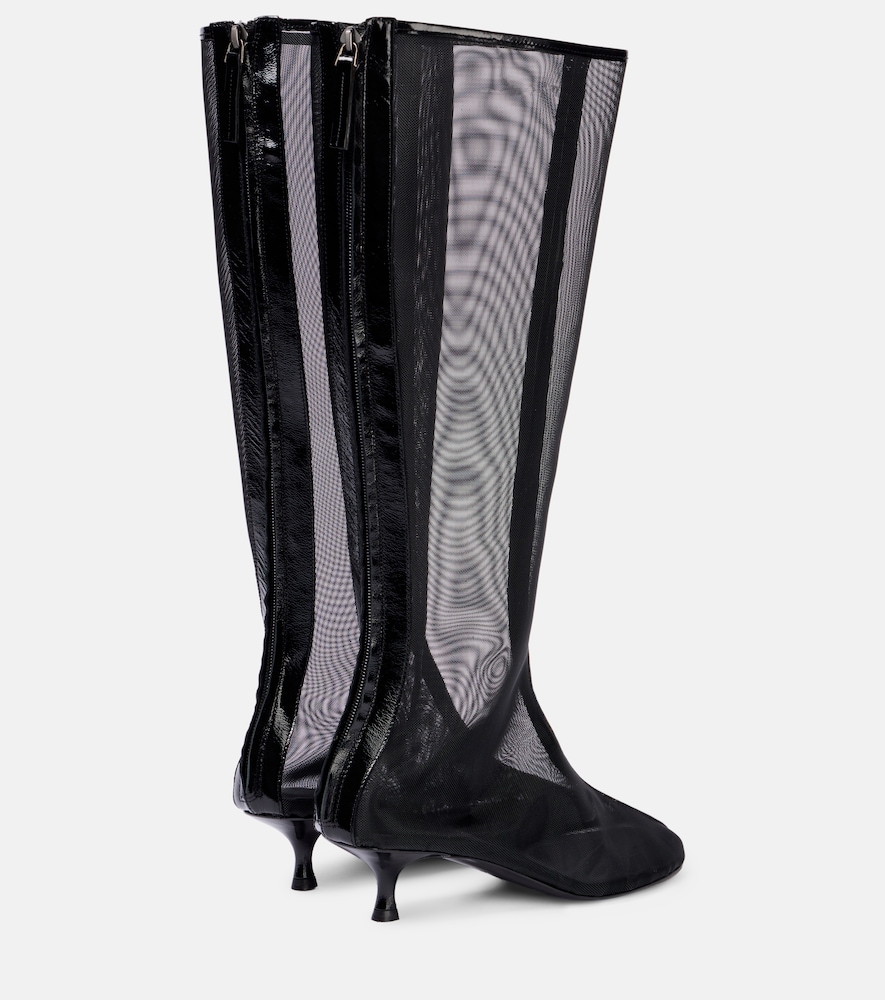  Christopher Esber Christopher Esber Vapour Mesh Knee-high Boots 
