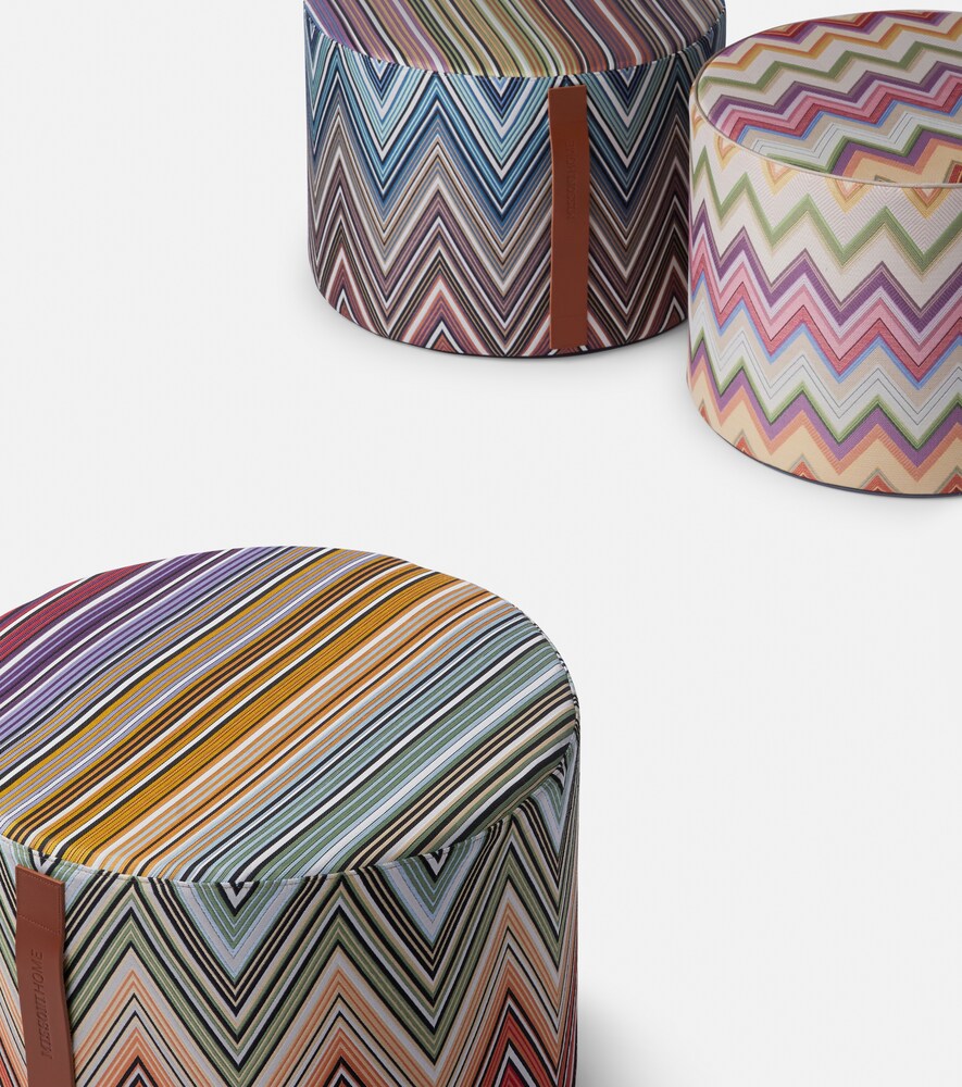  Missoni Missoni Pouf Agadir Zigzag Aus Einem Baumwollgemisch 
