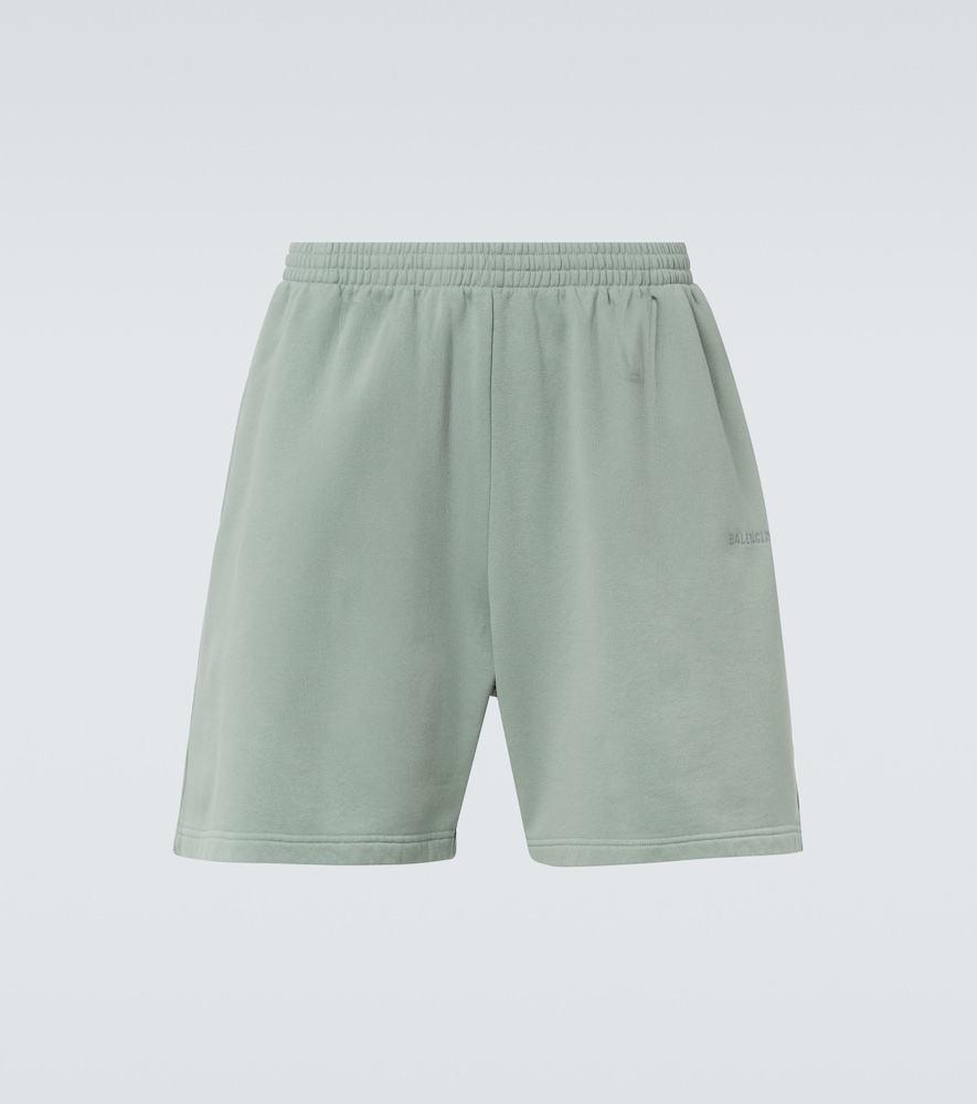 Balenciaga Logo cotton jersey shorts