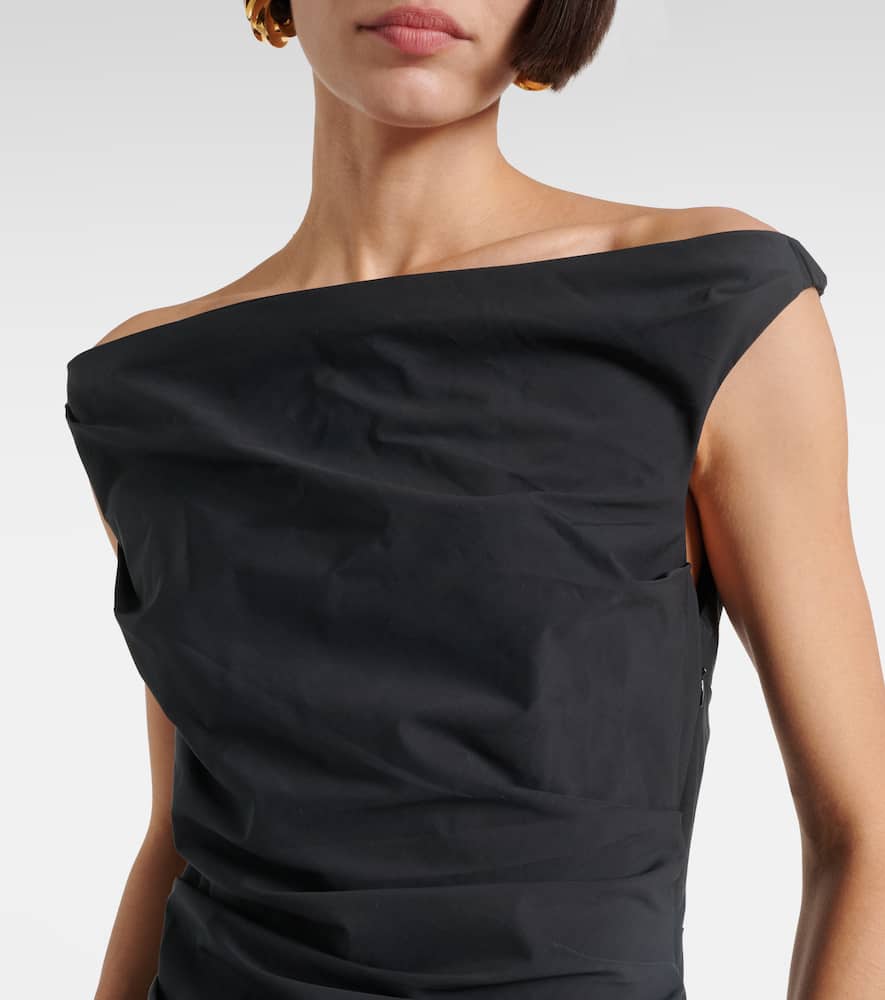 Simkhai Cersei Midi Dress In Black/white In Schwarz