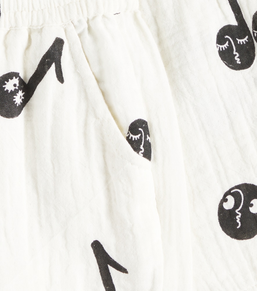  Mini Rodini Mini Rodini Shorts Note Aus Baumwollmusselin 