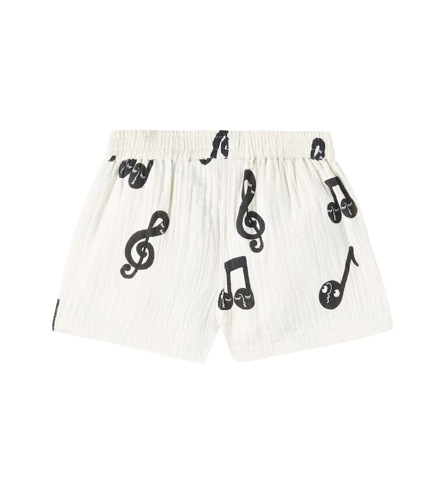  Mini Rodini Mini Rodini Shorts Note Aus Baumwollmusselin 