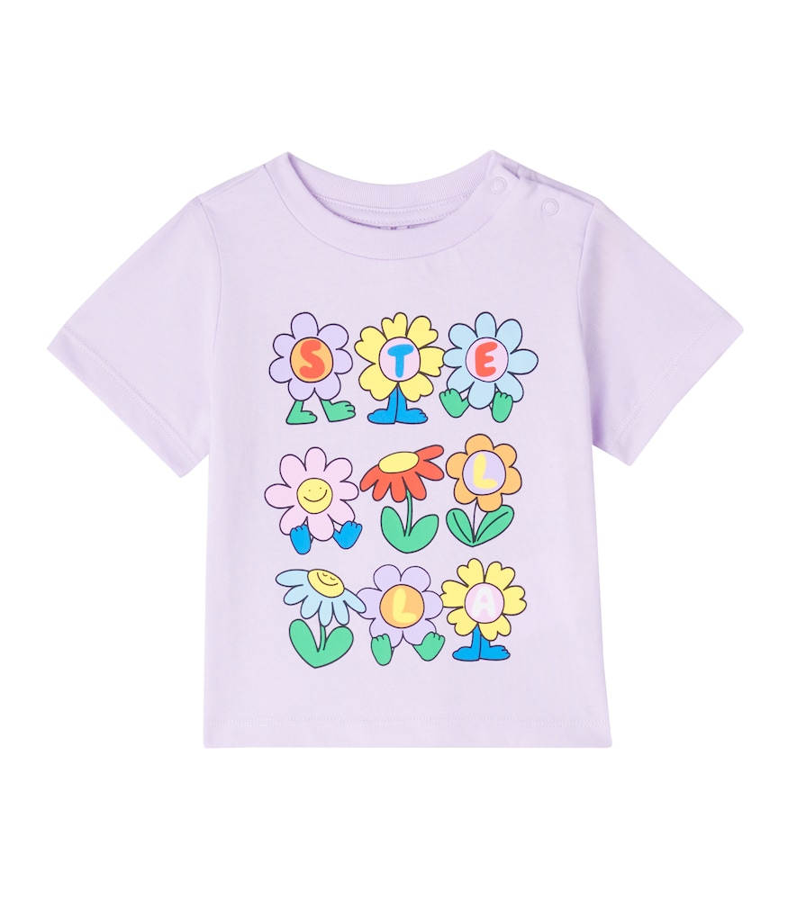 Stella McCartney Kids Baby printed cotton jersey T-shirt　ステラ マッカートニー キッズ ベビー プリント コットンジャージー T シャツ Stella