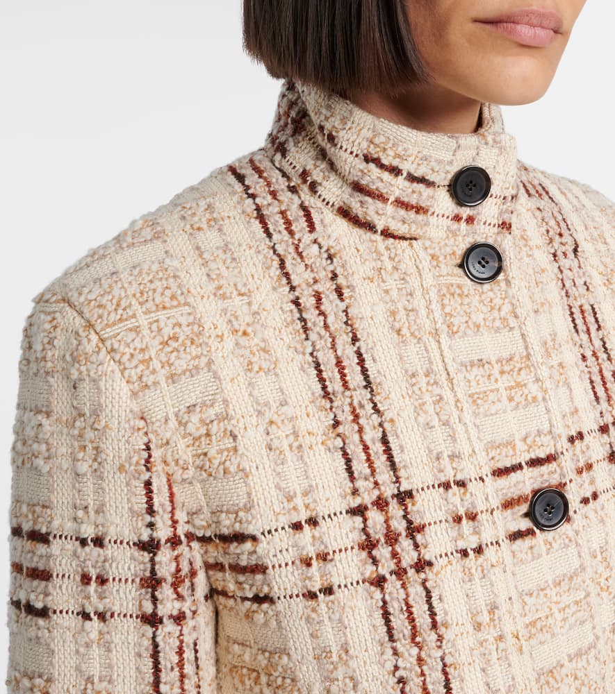 Loro Piana Xandra Cashmere Tweed Jacket In Multi