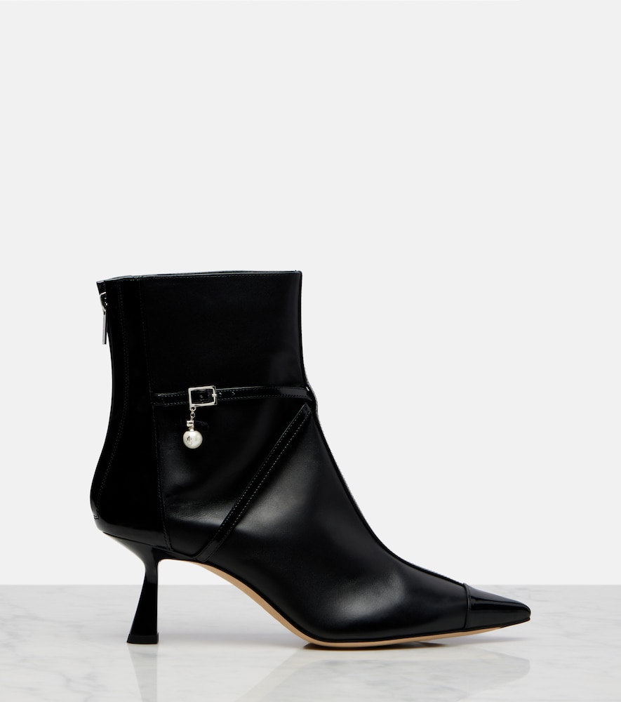  Jimmy Choo Jimmy Choo Aren 65 Leather Ankle Boots 