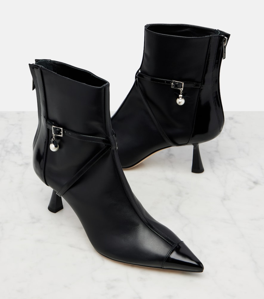  Jimmy Choo Jimmy Choo Aren 65 Leather Ankle Boots 