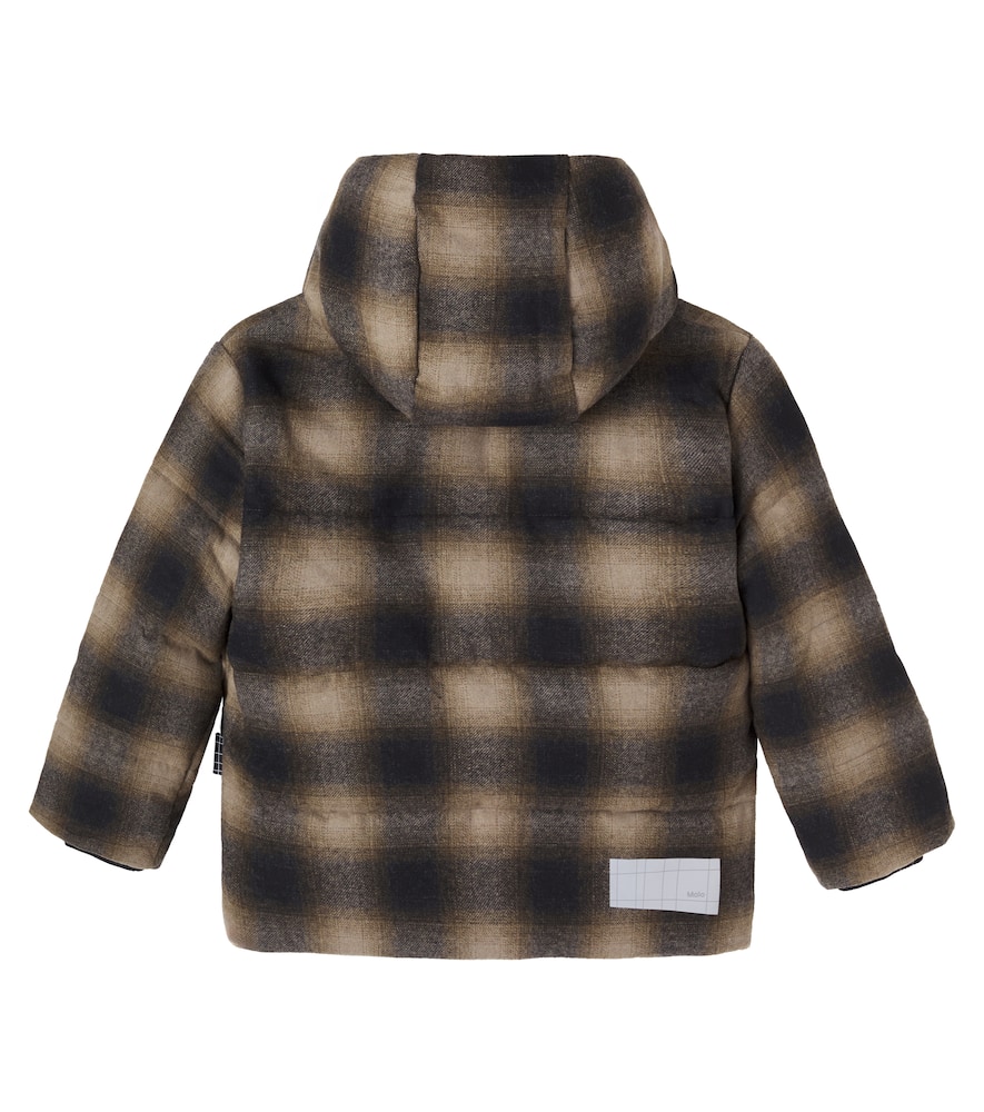 Molo Hilo Checked Puffer Jacket In Multi