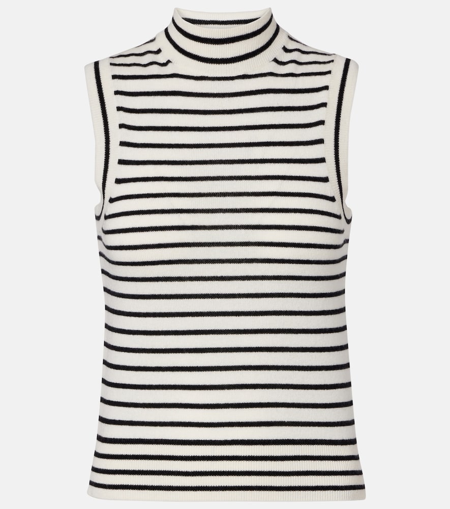 Masha striped cashmere turtleneck top