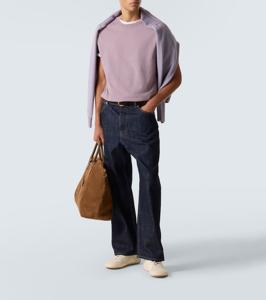 Frame Cotton Jersey T-shirt In Pink