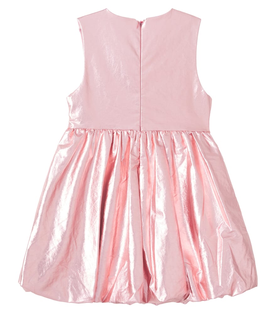 Jellymallow Heart Gleaming Cotton Dress In Pink