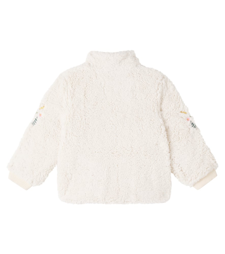 Louise Misha Rosinna Embroidered Fleece Jacket In Neutral