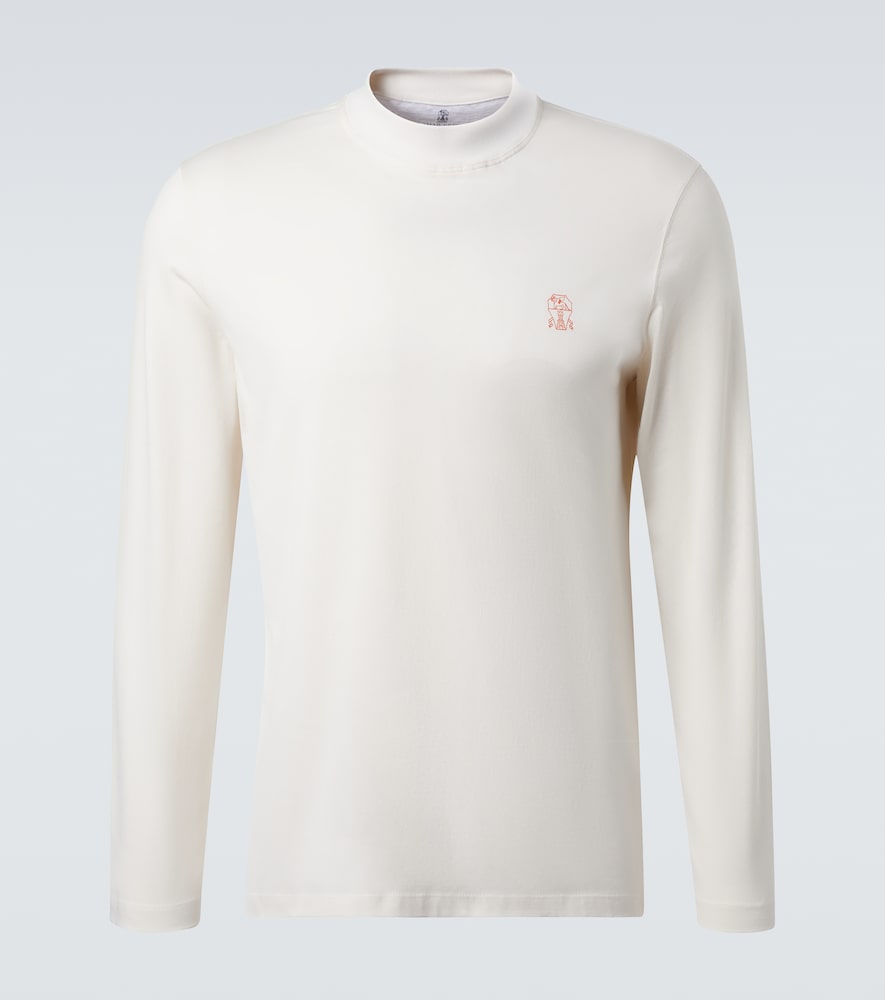 Brunello Cucinelli T-shirt en coton logo 504 €