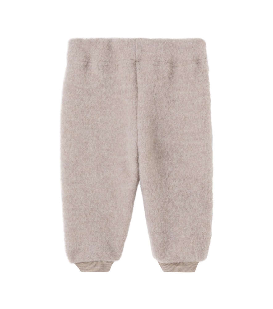 Wheat Baby Kinnie Wool Fleece Sweatpants In Gray