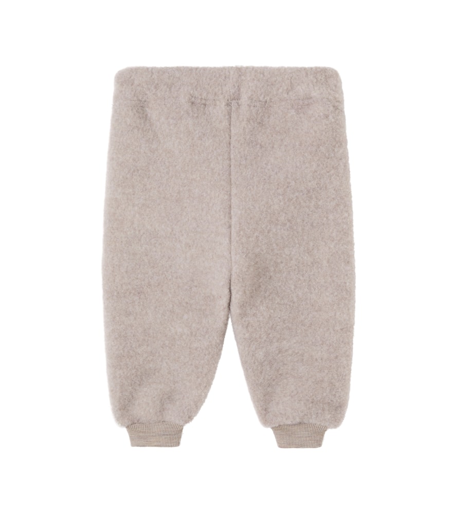 Wheat Baby Kinnie Wool Fleece Sweatpants In Gray