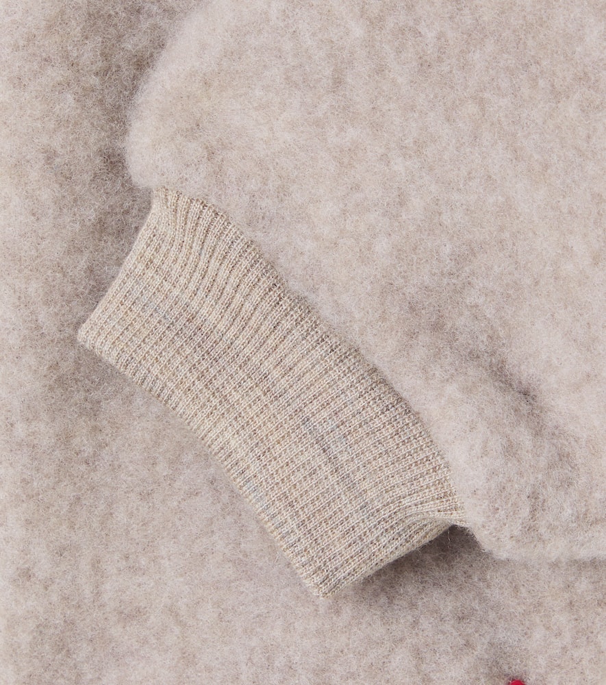 Wheat Baby Kinnie Wool Fleece Sweatpants In Gray