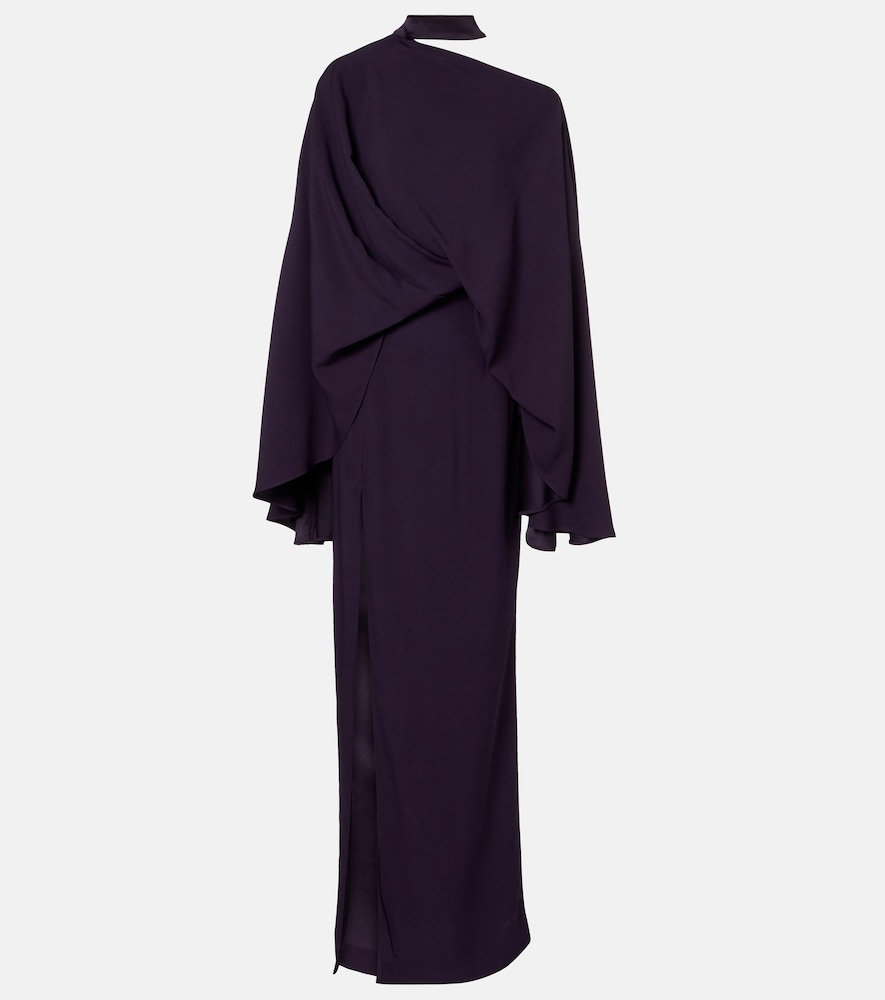 Taller Marmo Brooks scarf-detail crêpe cady gown