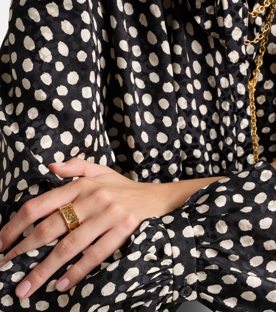 Chloé Logo Ring In Gold