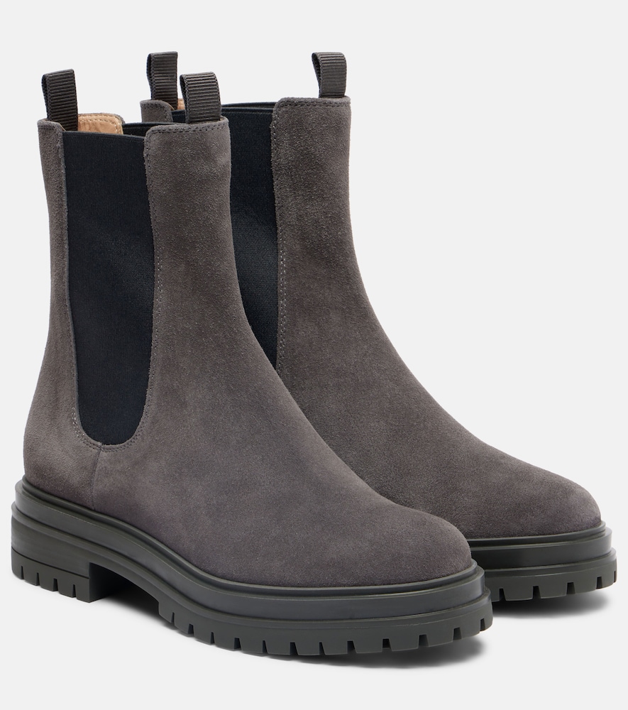 Gianvito Rossi Chester suede Chelsea boots