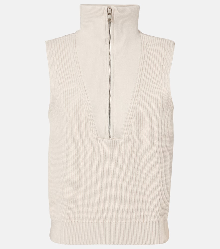 Varley Amina Half-zip Sweater Vest In Neutral