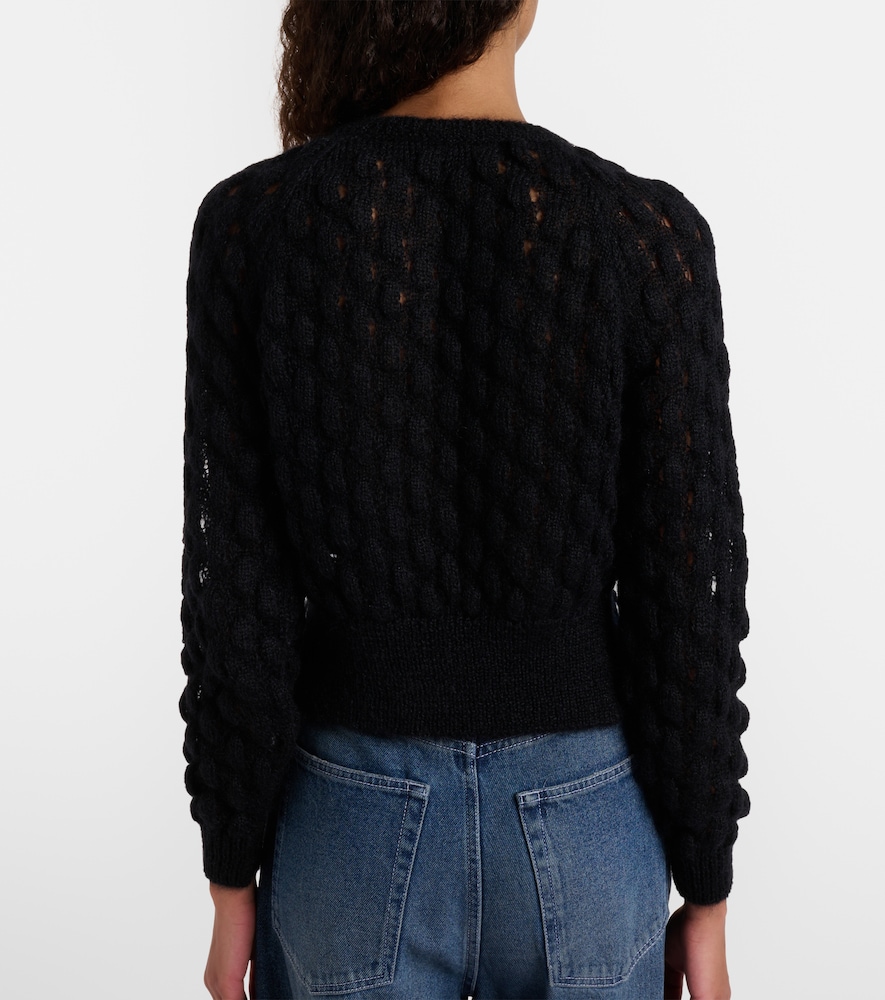  Simone Rocha Simone Rocha Embellished Mohair-blend Cardigan 