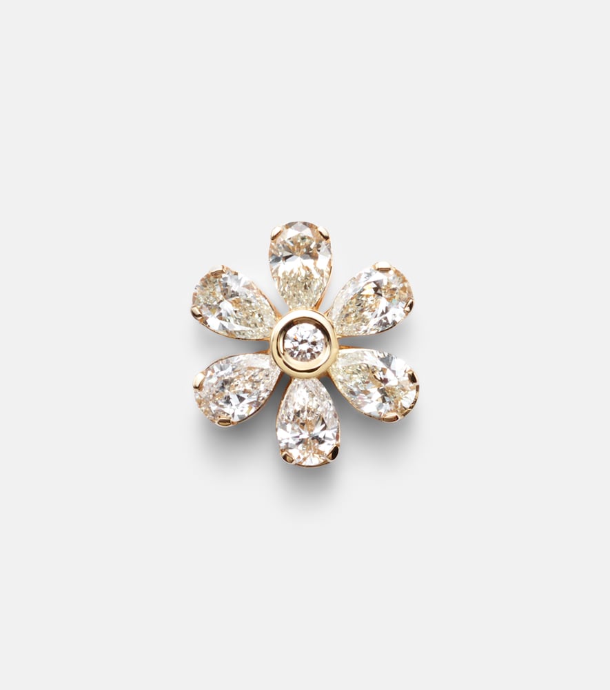 Sophie Bille Brahe Cosmos Diamant 18kt gold single earring with diamonds