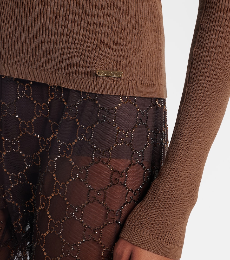  Gucci Gucci Henley-top Aus Baumwolle 
