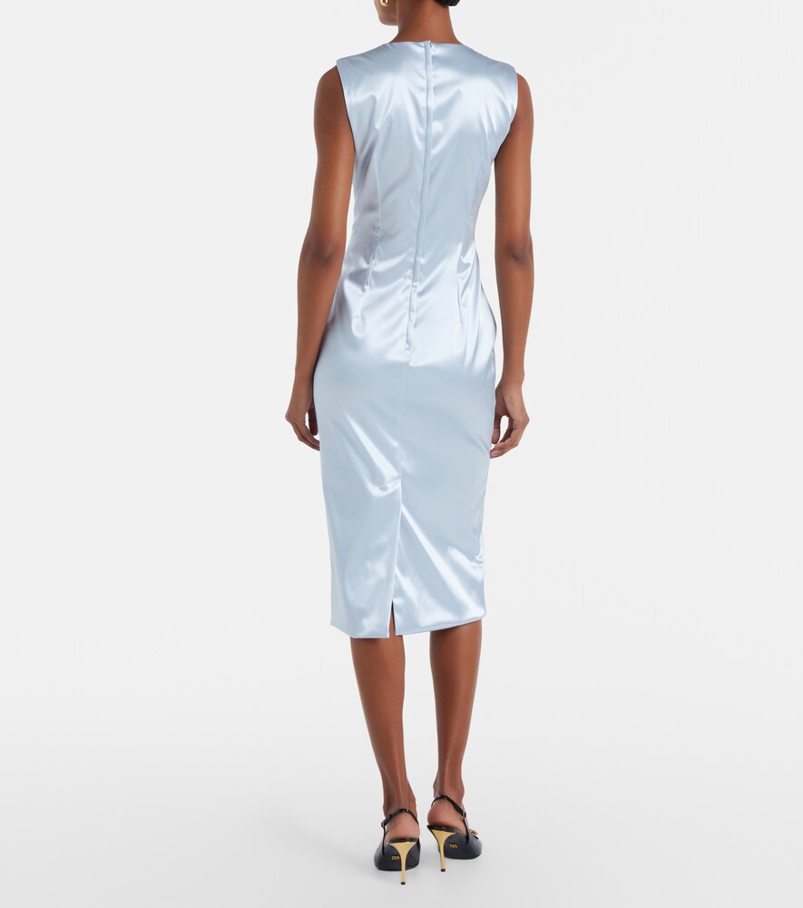  Dolce&gabbana Dolce&gabbana Satin Midi Dress 