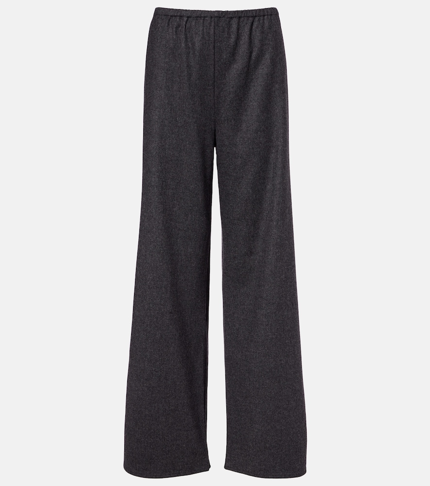 Asceno Austin wool and cashmere wide-leg pants