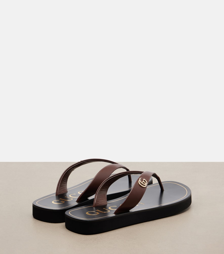  Gucci Gucci Sandalen Double G Aus Leder 