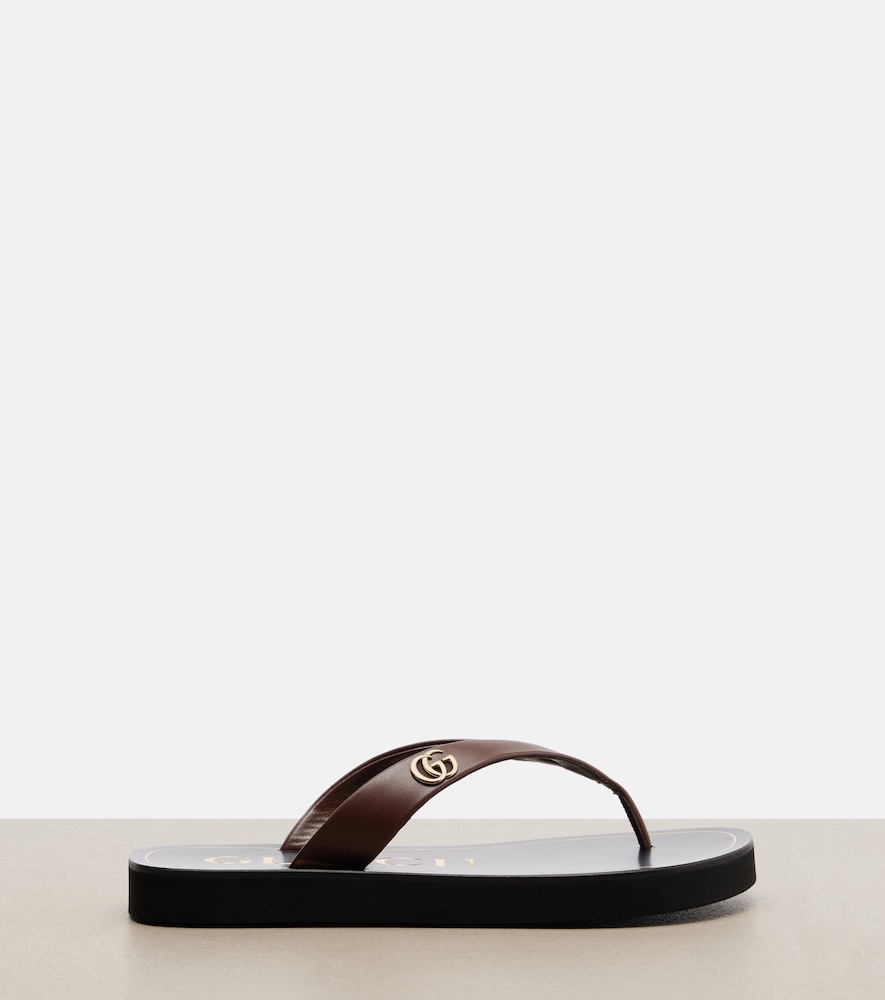  Gucci Gucci Sandalen Double G Aus Leder 