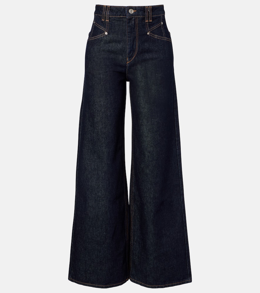 Isabel Marant Lemony Wide-leg Jeans In Blue