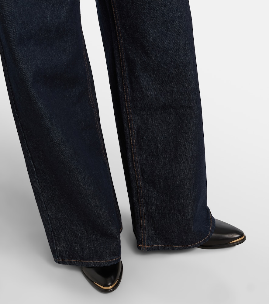 Isabel Marant Lemony Wide-leg Jeans In Blue