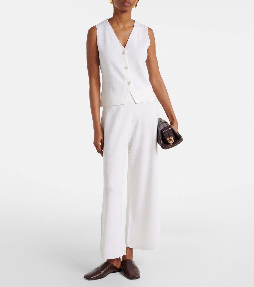 Jardin des Orangers Virgin wool wide-leg pants