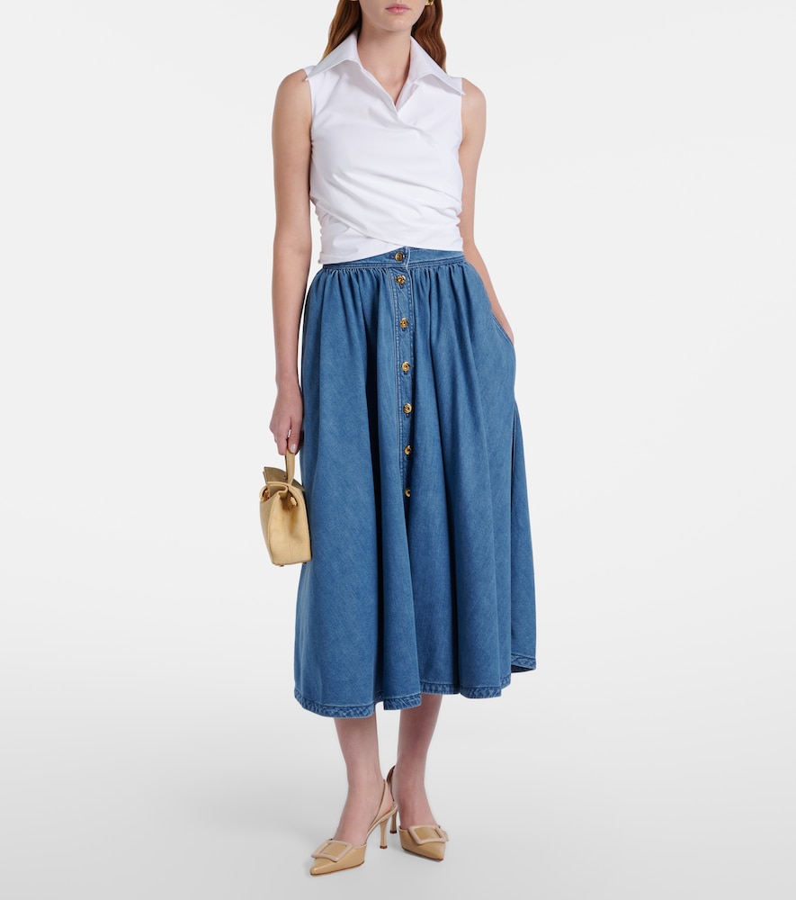  Patou Patou Cutout Cotton Top 